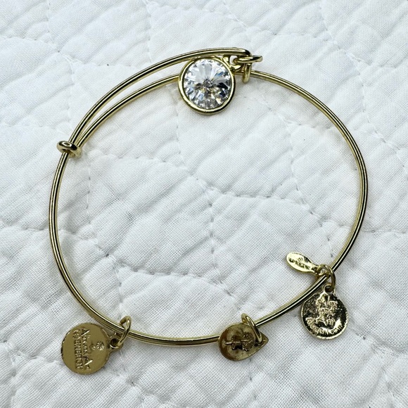 Alex and Ani April Birthstone Charm Bangle - Clear Crystal - Picture 10 of 10